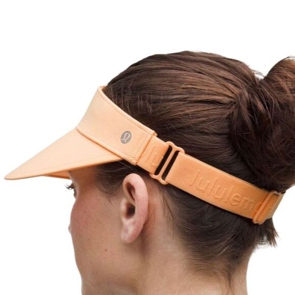 Lululemon Womens Fast Paced Wide Band Running Visor Rock Melon